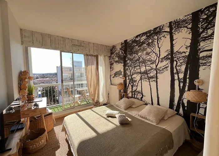 - T3 Avec Terrasse, Vue Et Parking - Fr-1-319-593 * Arcachon